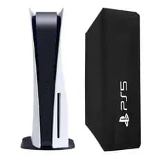 Capa Para PS5 Vertical Slim Antipoeira Case Protetora Flanelado Impermeável