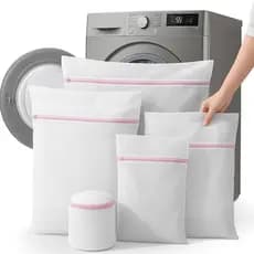 Kit 3 Saco Lavar Roupa Sacos para Lavadora Maquina Roupa Delicada Intima Tanquinho Anti bolinhas