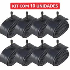 Kit C/ 10 Câmara Ar Pneu 18 Moto Cg Titan Fan 125 150 160