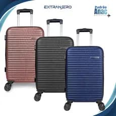 Mala de Bordo 10kg Rígida ANAC ABS Rodas 360° Removíveis | Cadeado TSA