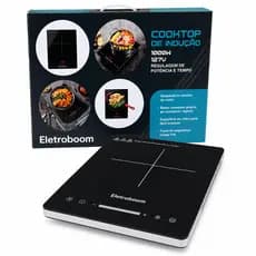 Cooktop Indução Digital 1 Boca 1000W 127V Portátil Econômico
