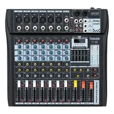 Mesa de Som Profissional 8 Canais Bluetooth USB Tomate