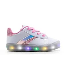 Tênis Led Infantil Feminino Confortável Leve Macio Para Meninas