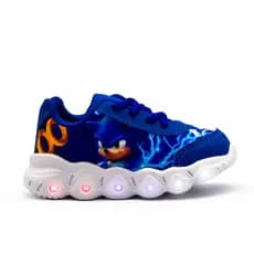 Tênis Led Personagem Menino Sonic Infantil Luz Led Colorido Confortável Leve Macio Para Meninos Pisou Piscou