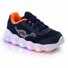 Tenis Dino Led Infantil Dinossauro para Meninos Com Led colorido Pisou Piscou Macio leve e Confortavel