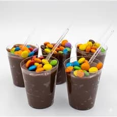 Kit 50, 30 Mini Copos Acrílicos 25ml com Colherzinha Perfeitos para Brigadeiro Sobremesas Festas