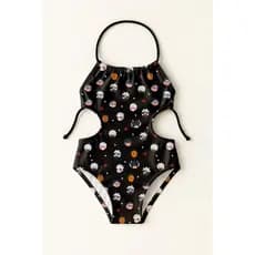Maiô Infantil Frente Única Menina Feminino Moda Praia Natação Banho Estampado Desenhos Infantis