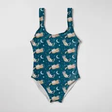 Biquini Maiô Infantil Menina Feminino Moda Praia Natação Banho Estampas Doguinhos E Gatinhos