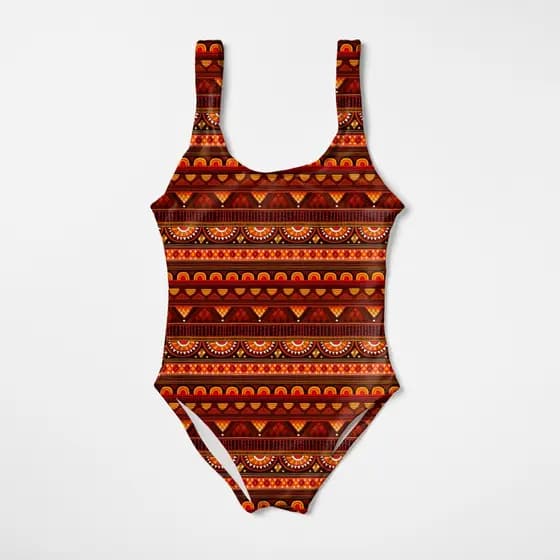 Biquini Maiô Infantil Menina Feminino Moda Praia Natação Banho Estampas Étnicas E Nativas