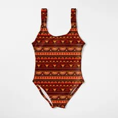 Biquini Maiô Infantil Menina Feminino Moda Praia Natação Banho Estampas Étnicas E Nativas