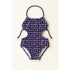 Maiô Infantil Frente Única Menina Feminino Moda Praia Natação Banho Estampas Astros E Universo