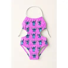 Maiô Infantil Frente Única Menina Feminino Moda Praia Natação Banho Estampas Desenhos Animados Diversos