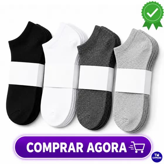 Kit meias até 18 pares confortáveis unissex meias femininas meia masculina meia soquete
