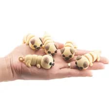 Chaveiro Cachorro Pug Articulado, Cachorrinho Muito Divertido
