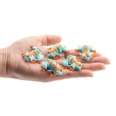 Chaveiro de Sapo Articulado Sensorial, Sapinho Tropical Bonito e Colorido, Muito Fofo