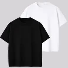 Kit 2 T-Shirts Oversized Masculinas – Moda Streetwear Premium