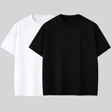 Kit 2 Camiseta Oversized P ao G3 Masculina Estilo StreetWear Premium