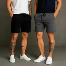 Kit 2 Bermudas de Moletom Premium – Conforto e Estilo em Dobro