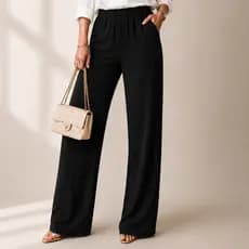 Calça Feminina Tecido Anarruga moderna elegante