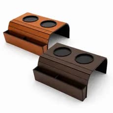 Esteira de Braço para Sofá em MDF com Porta Copo e Suporte para Controle Flexível Prática Decorativa Funcional