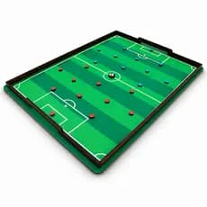 Brinquedo Futebol de Dedo MDF Peteleco Dedobol Infantil Educativo Tabuleiro Madeira