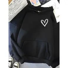 Moletom Feminino Fofo Moletom De Coração estiloso Casaco Feminino Estiloso RR