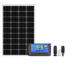 Kit Painel Placa Solar Portátil 100w Caminhão Motorhome 12v/24v