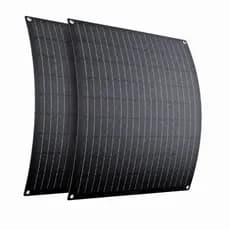 Kit 2 x Painéis Placa Energia Solar 100W Flexível Motorhome 12v/24v (Total 200W)