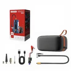 Bateria Portátil Carro Jump Starter Partida Emergência Compressor Pneu 150PSI Lanterna LED Viagem Segurança