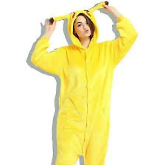 Pijama Kigurumi Personagem Pikachu Pokémon Adulto Masculino e Feminino
