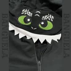 Fantasia Pijama Banguela Adulto - Kigurumi Cosplay Dragão Malha Premium