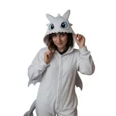 Pijama Kigurumi Personagem Dragão Fúria Da Luz Adulto Feminino e Masculino