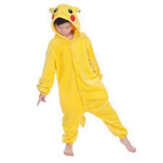 Pijama Kigurumi Personagem Pikachu Pokémon Infantil Unissex