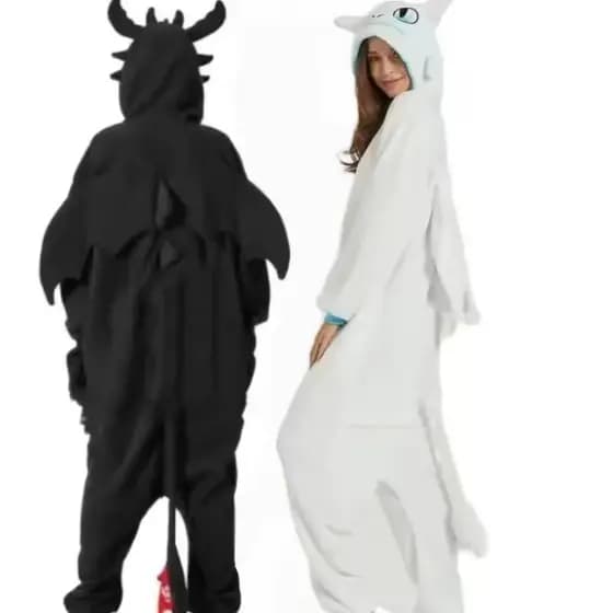 Pijamas Kigurumi Casal Aconchegante Fúria da Noite e Fúria da luz Adulto