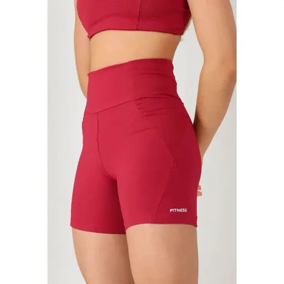 Conjunto Academia Fitness Short e Top Cintura Alta Moda Fitness LISOS