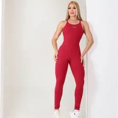 macacão fitness sem Bojo calça legging Roupas academia roupa feminino macacao longo academia