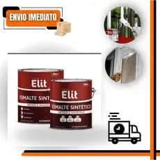 Tinta Esmalte Sintético Brilhante ELITE 900ml | Metal Madeira Portão Secagem Rápida