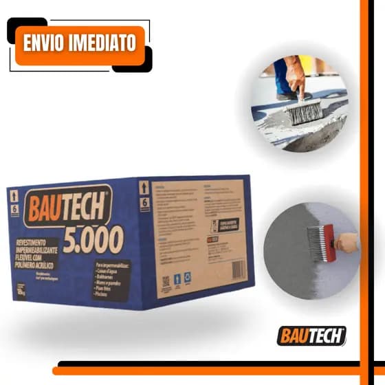 BAUTECH 5000 Argamassa Impermeabilizante Bicomponente Flexível Alta Performance