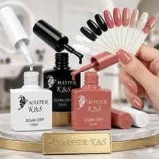 Kit 3 Esmaltes em Gel K&S 10ml - Cores Unhas Gel Led UV Profissional