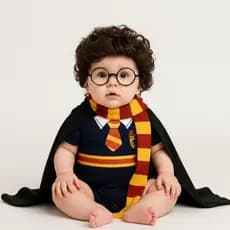 Body Bebê Infantil Mêsversário Temático Harry Potter Super Confortável