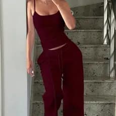 Conjunto 2 Peças Calça e Regata Feminino, Conjunto Inverno Gringa, Estilo E Conforto Com o Melhor Preço 2026