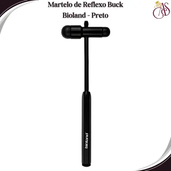 Martelo de Reflexo Buck Preto ou Cinza de Fisioterapia - Bioland