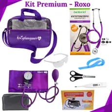 Kit de Enfermagem Tradicional com 8 itens para Estágio ou Aulas de Laboratório (Material de Bolso) - 5 Cores