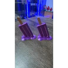 Cabide Picolé de Parede Decorativo – Organizador para Toalhas, Bolsas e Chaves - Cores Lindas!