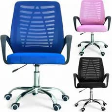 Cadeira de Escritório Ergonômica Tela Mesh Giratória 360° Ajuste Altura