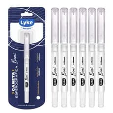 Kit Caneta Gel Branca 1.0mm | Lettering - Artesanato - Anotação