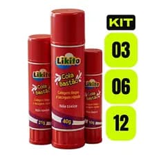 kit Cola Bastão 10g/21g/40g - MELHOR OFERTA – Secagem Rápida - Alta Aderência