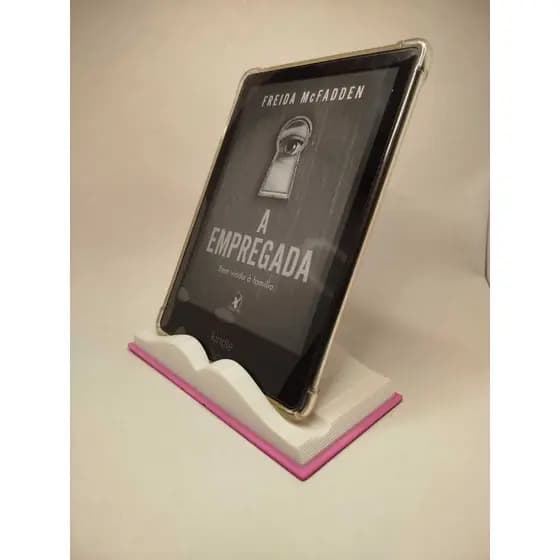 Suporte de kindle- 3d- mundo literário- leitor
