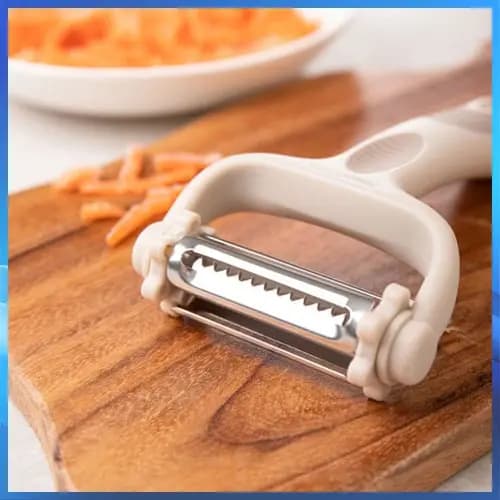Neoflam Faca Vegetal De Aço Inoxidável 3-Função Cortador De Alimentos Slicer Frutas Batata Trituração Ferramentas Cozinh