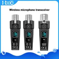 Sistema De Microfone Sem Fio 2.4Ghz Transmissor E Receptor XLR Para Guitarra Dinâmico Misturador Áudio Sistemas